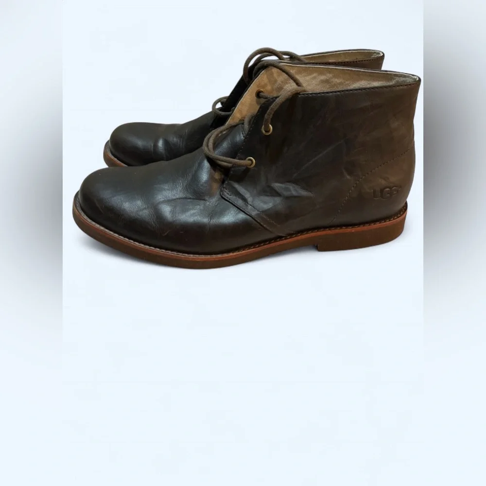 UGG Leighton Leather Chukka Boots - Brown -‎ Men's Size 11.5